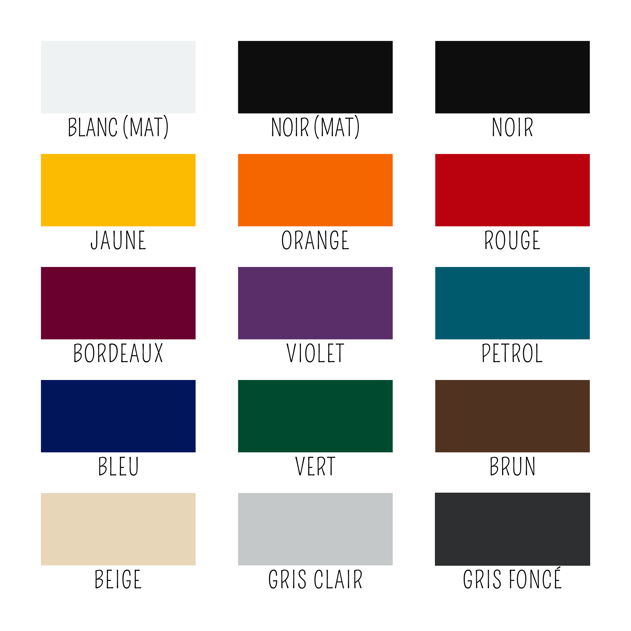 Kleurenkiezer vinyl FRANS Camperprints