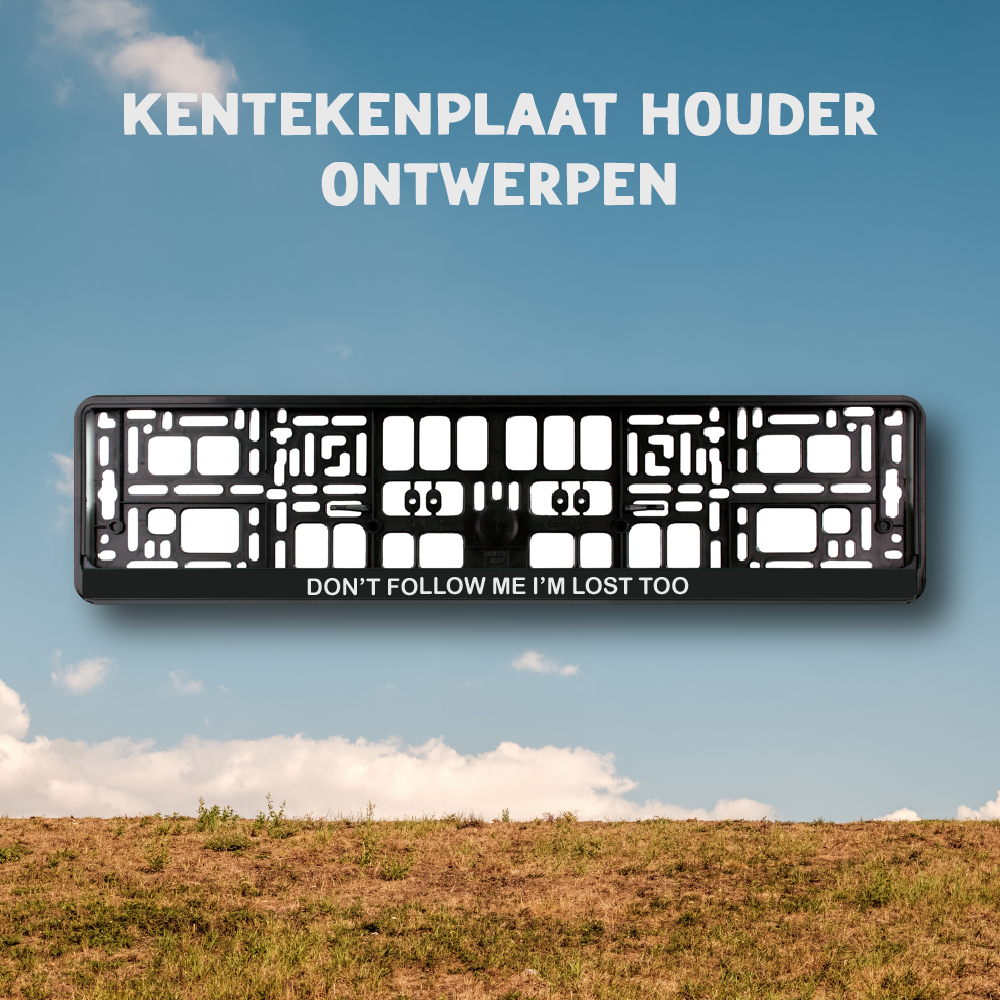 Kentekenplaat houder ontwerpen Camperprints Hier kan je je campersticker ontwerpen met onze unieke ontwerptool